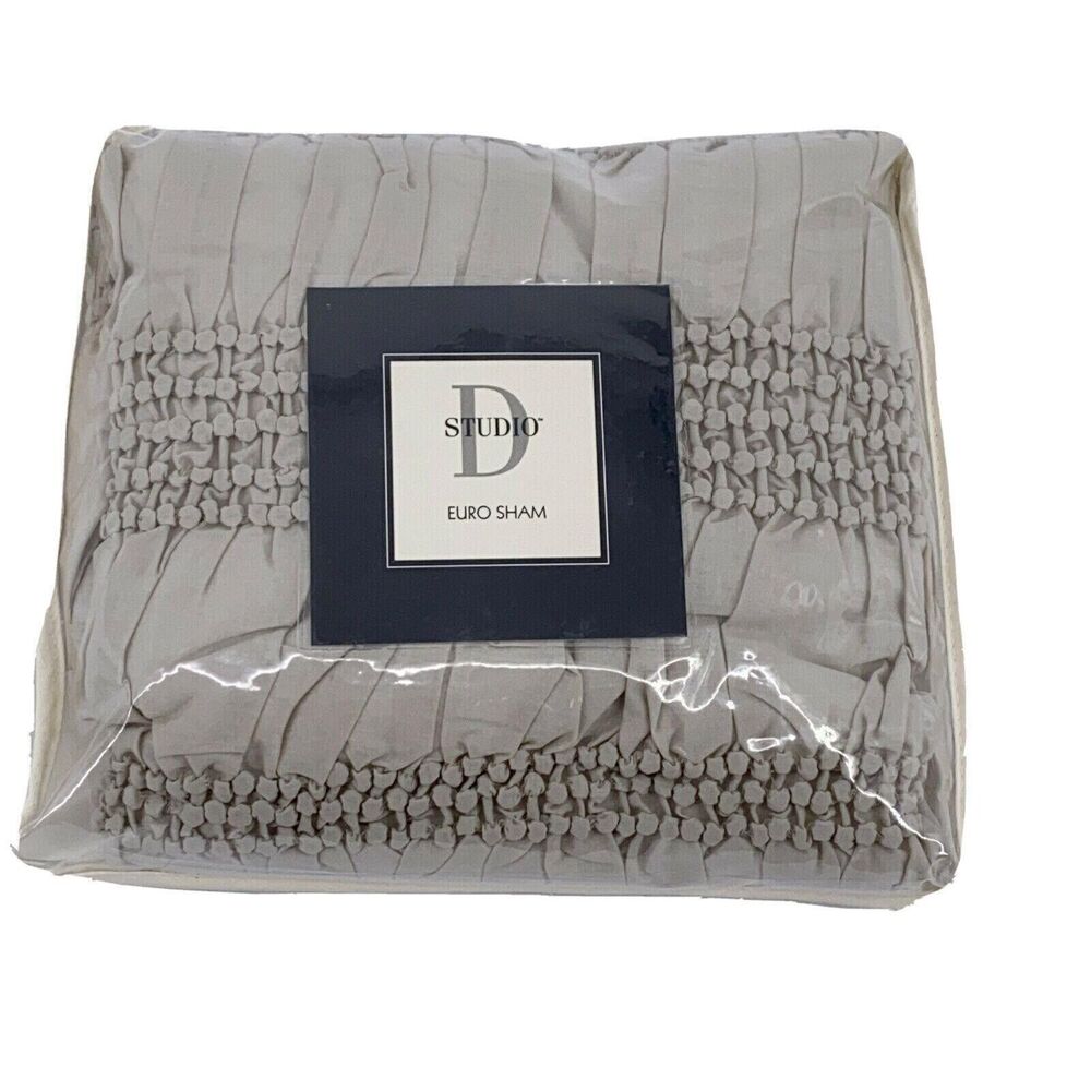 Dillards Studio D Serenade Bedding Collection Light Gray Euro Pillow Sham